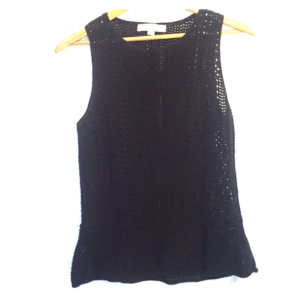 LOFT Black Peplum top